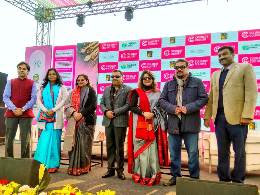 Panelists gather on stage at the FSSAI Eat Right Mela